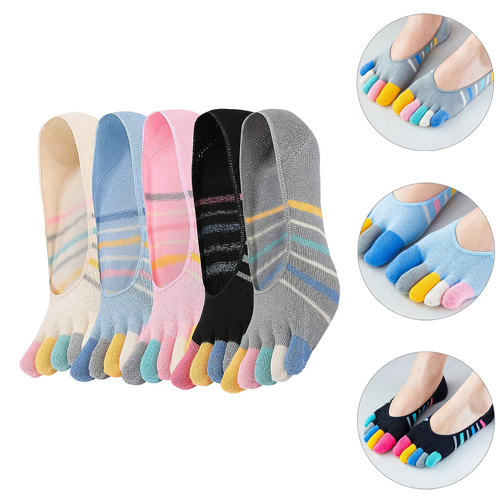 5Pairs Yoga Toe Socks Women In - Invisibility Sock Loafer incelemesi ve fiyatı