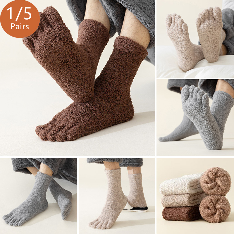 1/5 Pairs Mans Thermal Toe Soc - Thermal Sock Winter incelemesi ve fiyatı